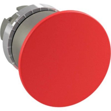 SPRINGER CONTROLS CO ABB Non-Illuminated Mushroom Head PB Metal Bezel, 22mm, Red, P9M-EM4RN P9M-EM4RN